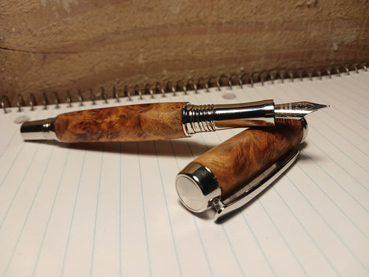 Yellow Amboyna Burl - Fountain Pen