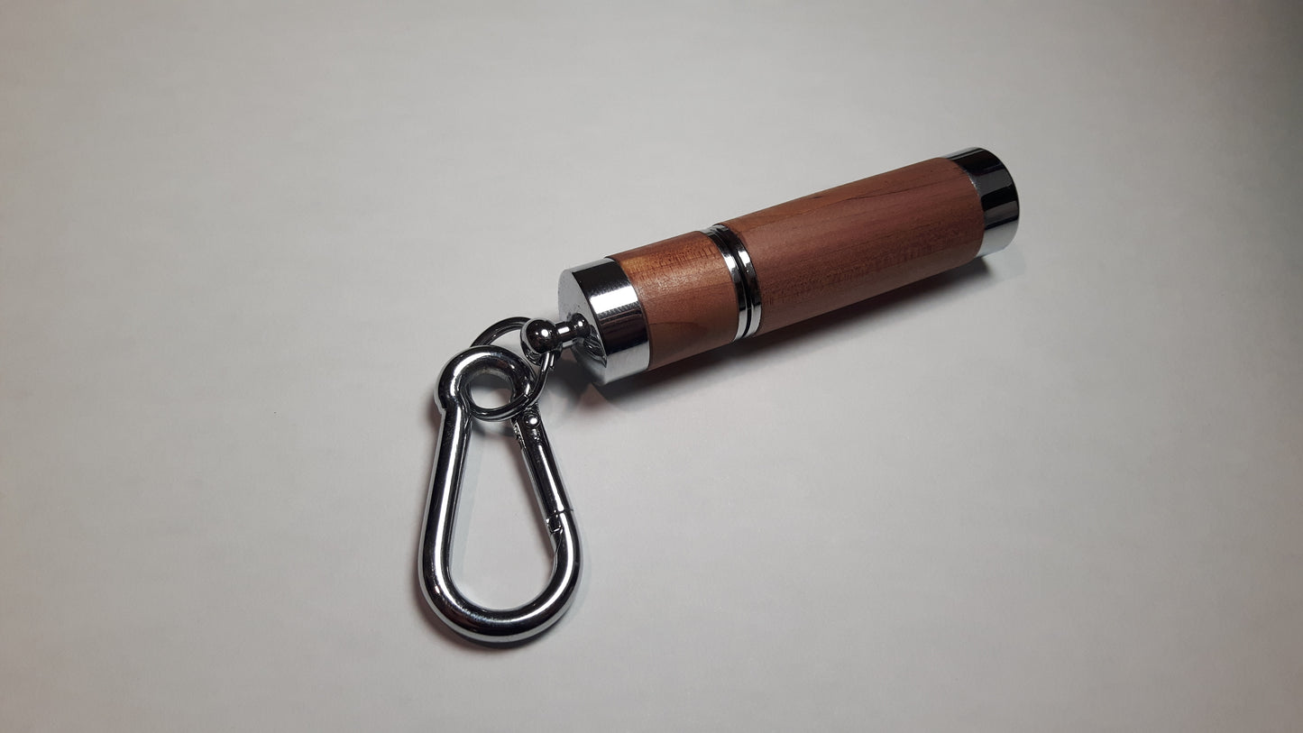 Cedar and Chrome Keyring Lighter