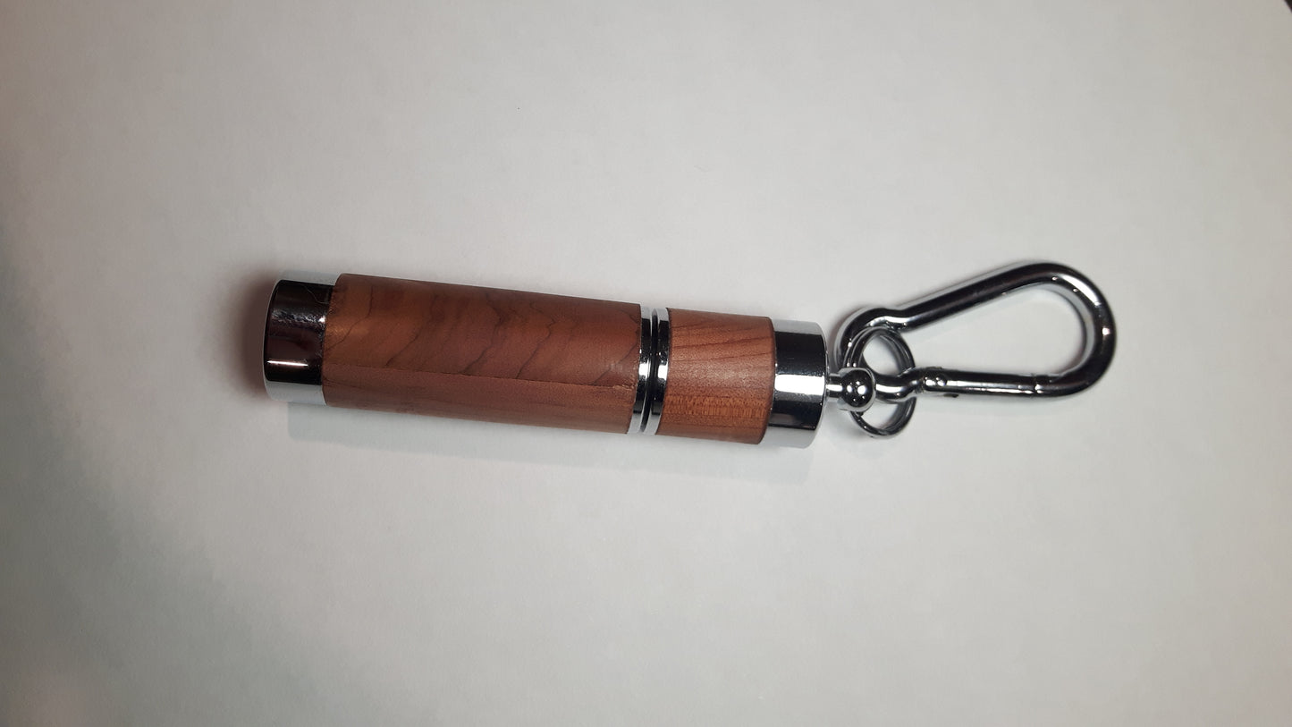 Cedar and Chrome Keyring Lighter