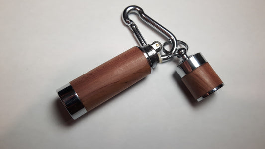 Cedar and Chrome Keyring Lighter